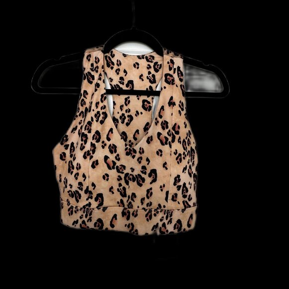 FABLETICS | Sports Bra On the Go Midi Medium Impact | Desert Leopard | Size: M - Picture 10 of 11